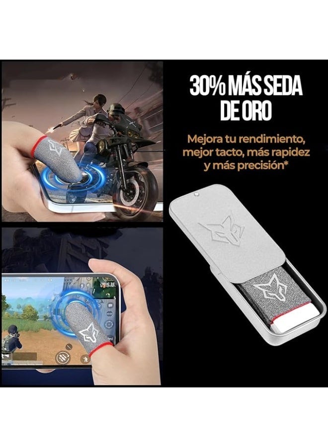 سارافوكس Sarafox 4 Professional V10 Gamer Thimbles من ألياف الحرير للألعاب على الهاتف المحمول - Image 4