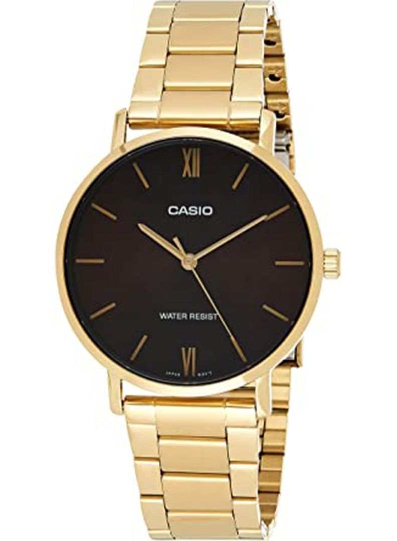 كاسيو Men's Enticer Stainless Steel Analog Wrist Watch MTP-VT01G-5BUDF - 40 mm - Gold - Image 1