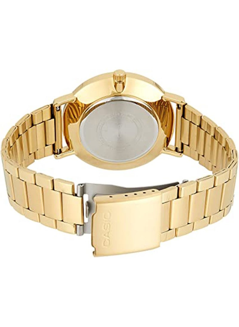 كاسيو Men's Enticer Stainless Steel Analog Wrist Watch MTP-VT01G-5BUDF - 40 mm - Gold - Image 2