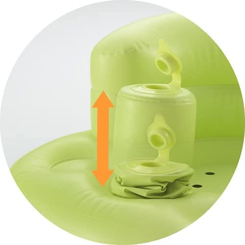 VBMSoft Baby Bath Floor SeatSofaChair with inbuilt Inflatable Pump Green Japan Soft Baby Bath - Image 3