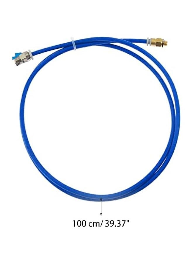1Set PTFE Tube Blue PTFE Tubing (1M) with PC4-M6 Fitting and PC4-M10 Fitting Connector for 3D Printer 1.75mm Filament