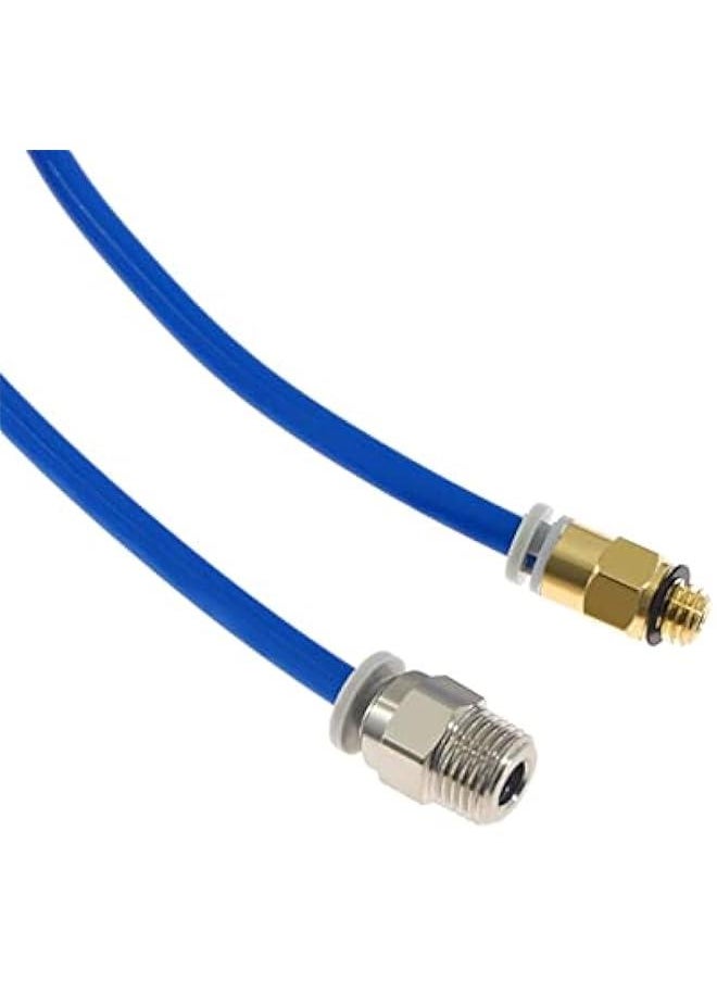 1Set PTFE Tube Blue PTFE Tubing (1M) with PC4-M6 Fitting and PC4-M10 Fitting Connector for 3D Printer 1.75mm Filament