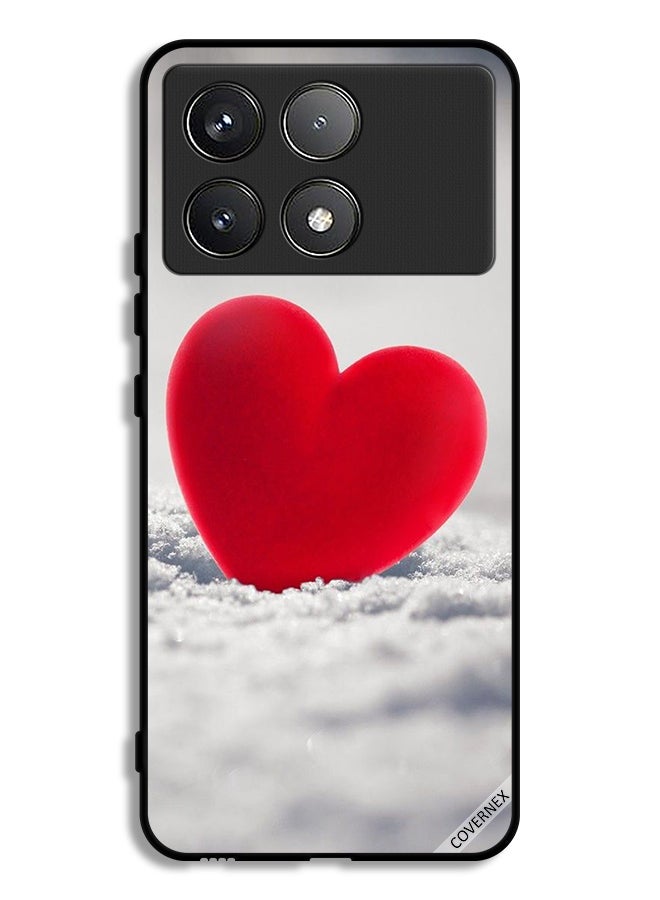 Covernex Xiaomi Redmi K70 Pro Protective Case Cover Lovely Red Heart - Image 1