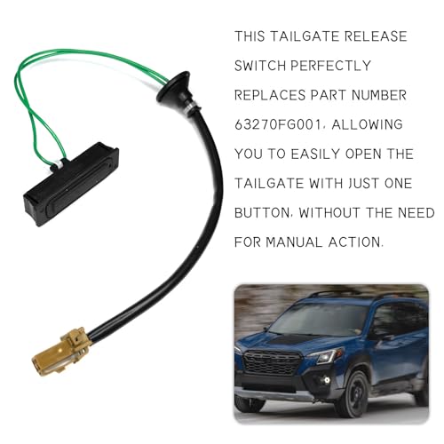 SWQS Hatch Button Trunk Latch, Trunk Lid Release Opener Switch Button for Subaru Crosstrek 2016-2017, Impreza 2012-2016, XV Crosstrek 2013-2015, Rear Liftgate Switches Buttons Replace #63270-FJ000 - Image 4