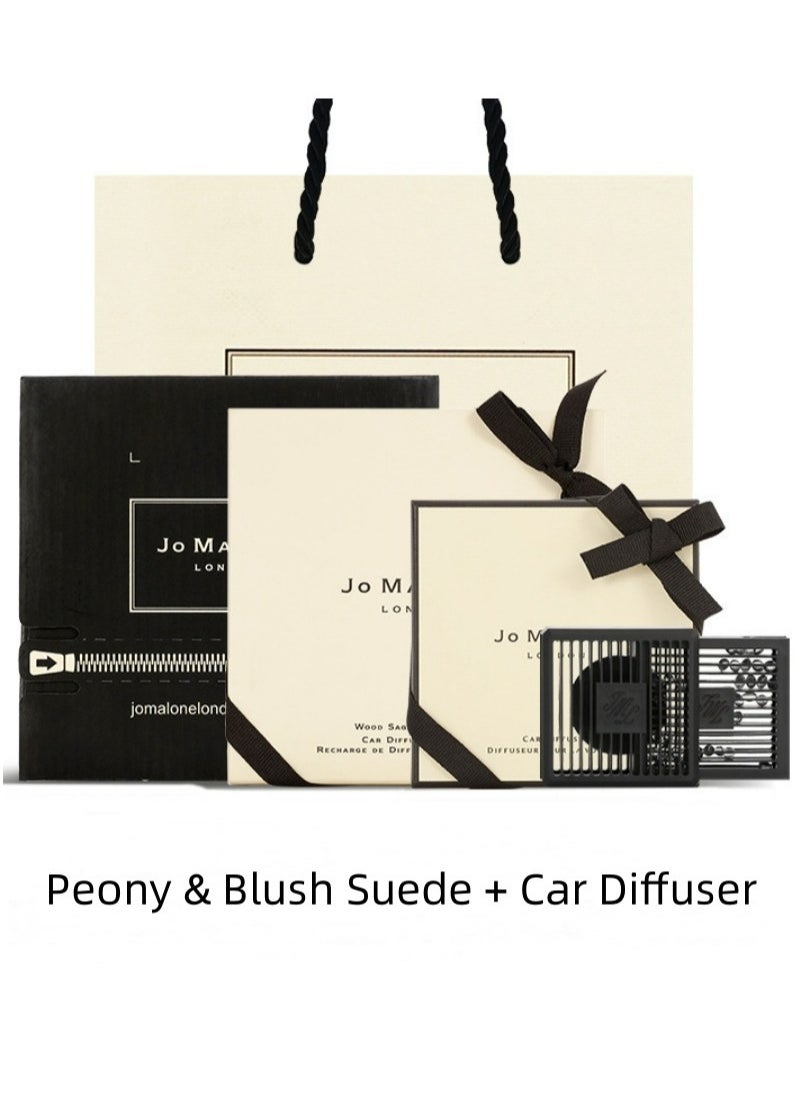 jo Malone jo Malone Peony & Blush Suede Car Air Freshener Perfume with Square Air Fresheners Diffuser  - Image 1