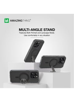 AMAZINGthing Titan Pro Mag Grip Ring Set for iPhone 15 PRO Holder/Stand/Case Cover with MagSafe - Black  - Image 2