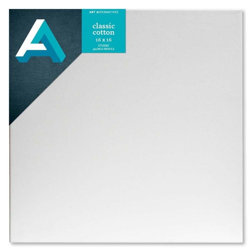 Art Alternatives Art Alternatives Classic Cotton Stretched Canvas Studio 75 in Profile 16 in x 16 in 