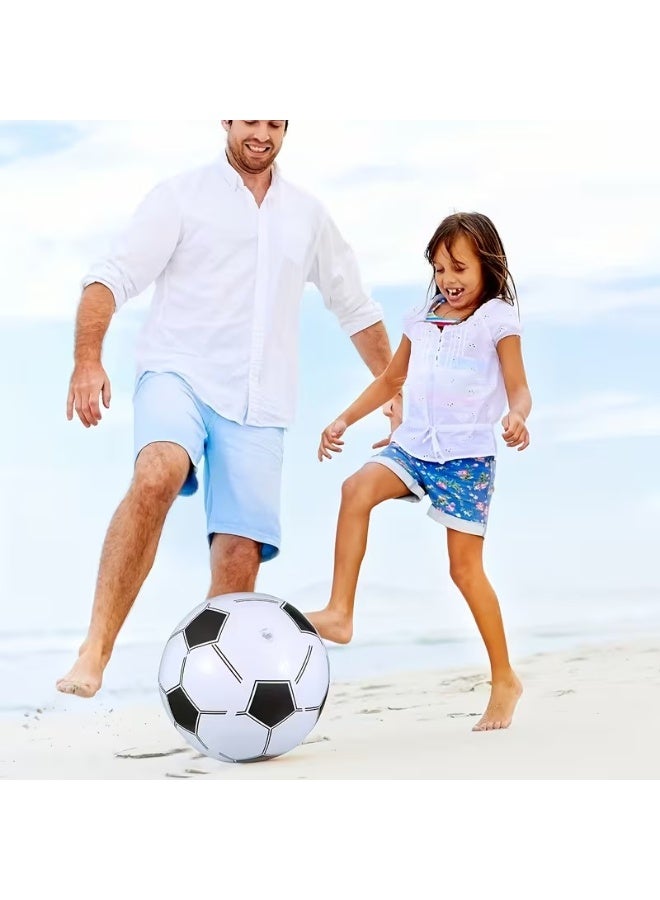 Goolsky Inflatable Soccer Ball 30.48 cm PVC Beach Balls, Red Black Blue, for Kids, Boys, Girls, Adults, Summer Beach, Swimming Pool Party Favor - Image 3