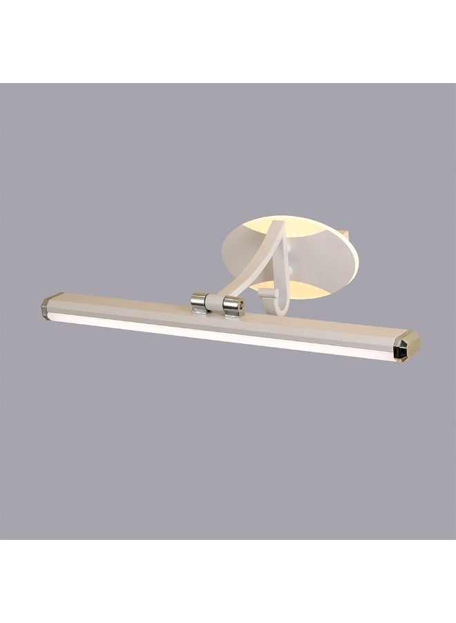 Danube Home Davinci Modern Wall Sconce Light For Wall Mirror| Indoor Wall Light With Inbuilt LED (Included)| 19W LED Light| Polycarbonate+Aluminium Frame, White - L42xW11xH20cm (1 Year Warranty)