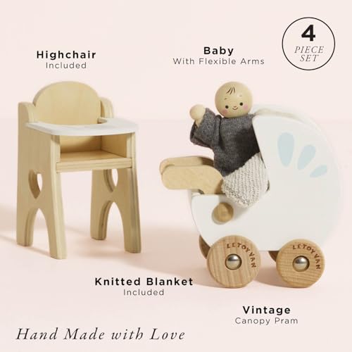 Le Toy Van Dollhouse Furniture Accessories Nursery Set - Image 5