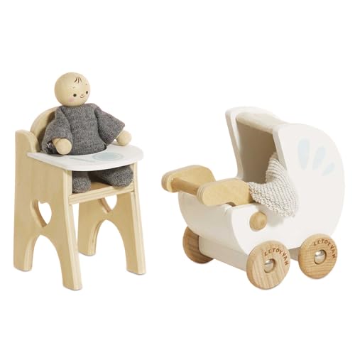 Le Toy Van Dollhouse Furniture Accessories Nursery Set - Image 1