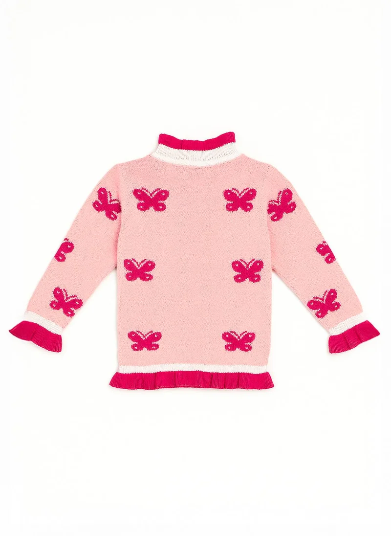 نوتيناتي كنزة بناتي بطبعة فراشة