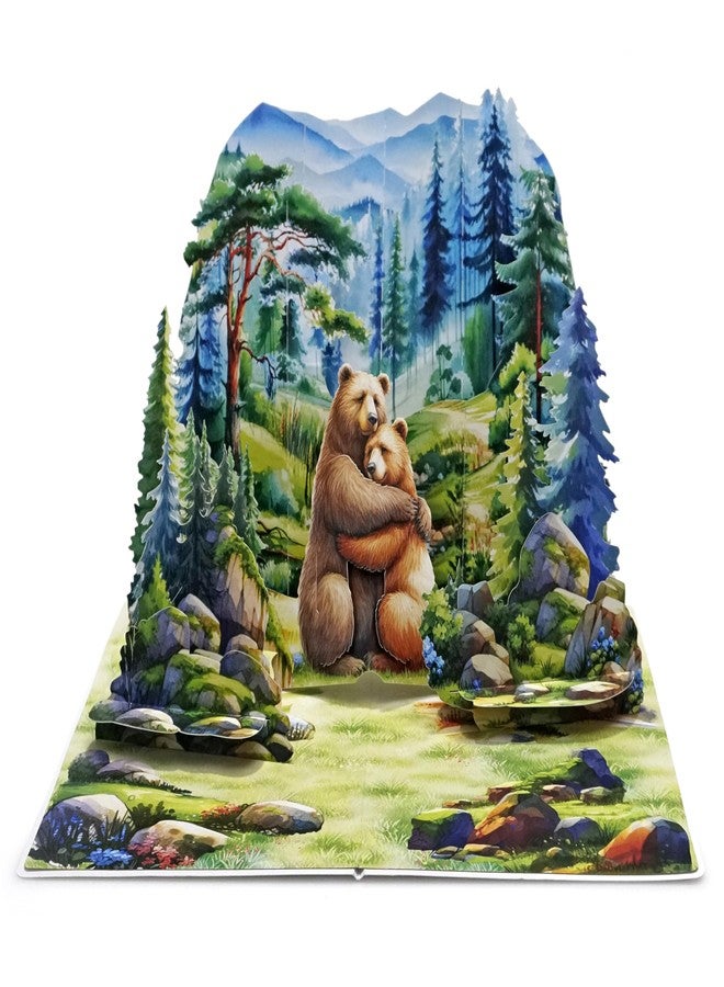 CUT POPUP.COM CUTPOPUP Bear Anniversary Card Pop Up, 3D Animal Couple, Valentine's Day, Love Card for Her, Wife, Husband, Him (Bear Couple) LO196US1520 - Image 5