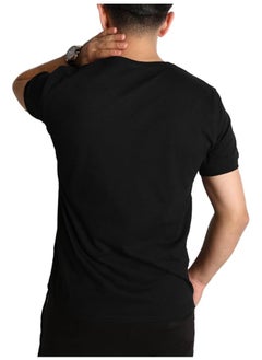 BAREQ ALMODA V-Neck T-Shirt Comfortable Cotton Fabric 100% Made in Turkey  - Image 3