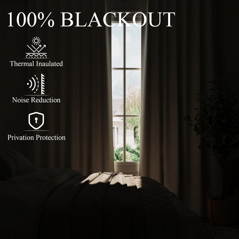 Aersas Sage Green 100% Blackout Pinch Pleated Linen Curtains 84 Inches Long for Bedroom 2 Panels Set Double Layer Thermal Insulated Pinch Pleat Green Black Out Drapes with Hooks Rings Room Darkening Curtain - Image 2