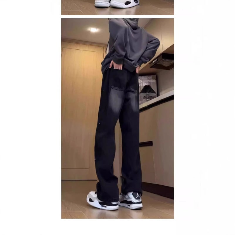 Unisex Casual Daily Denim Jeans - Image 3