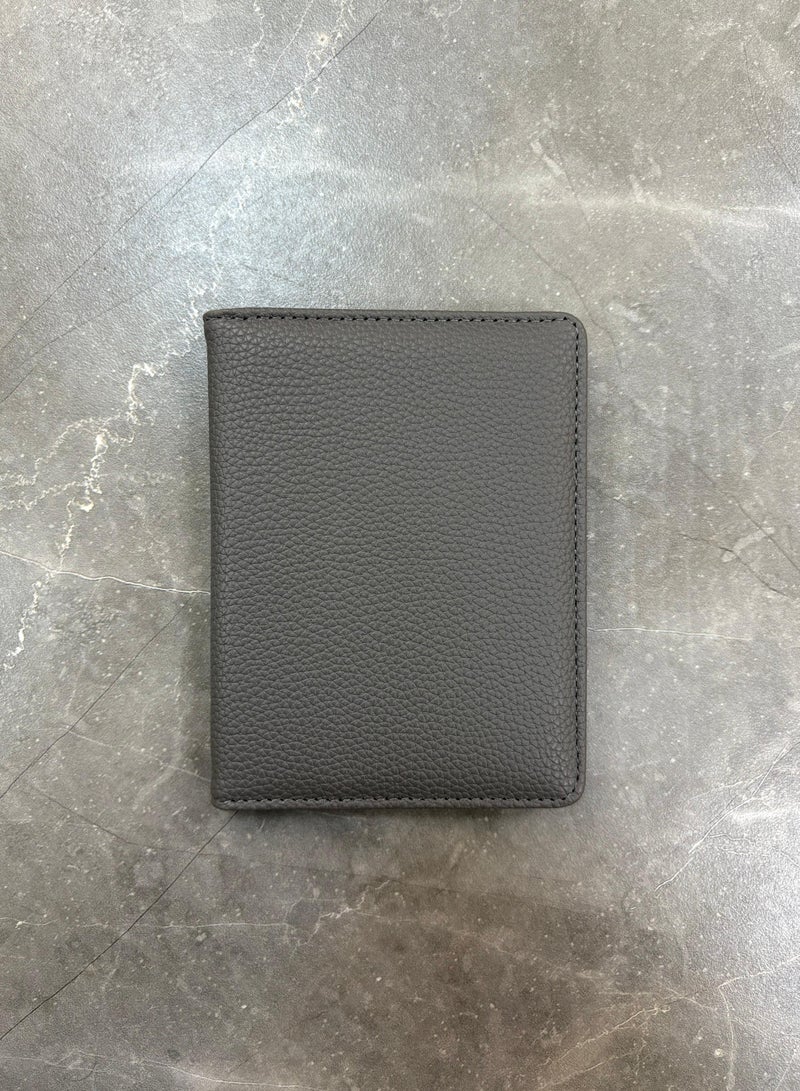 PU Leather Passport Cover (Grey) - Image 1