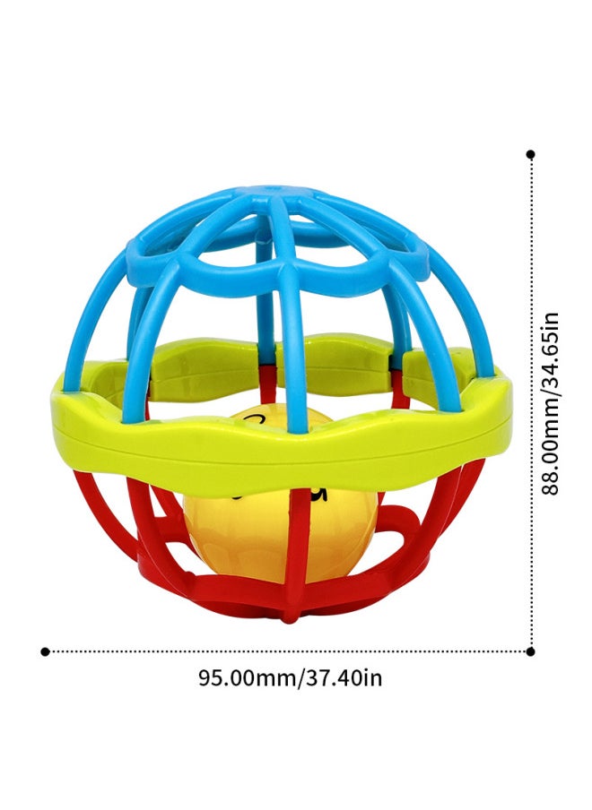 Baby Rattle Manhattan Ball Fitness Soft Rubber Hand Grab Ball Tooth Gum Rattle Hand Rattle Baby 0-1 Year Old Toy-Specifications:Double-headed Rattle  - Image 5