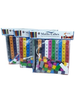 StepsToDo StepsToDo Math Cubes & Face Plates (Pack Of 300). Foundation Kit. With Activity Guide & Pen. Number Building Block. Counting Interlinking Cubes. Creative Fun And Learn For 3+ Years,Multicolor  - Image 2