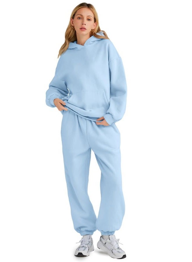 AUTOMET Womens 2 Piece Outfits Oversized Sweatsuit Fall Clothes 2029 Track Suits Matching Sets Hoodie Sweatshirts Trendy Fashion Clothes Sweat pants with Pockets - Image 2