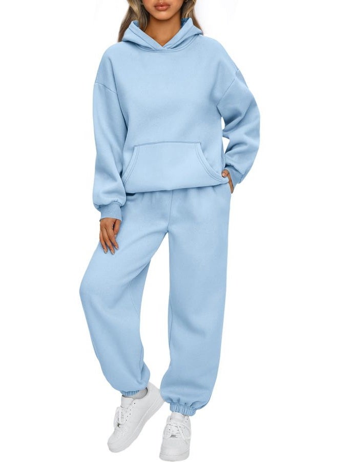 AUTOMET Womens 2 Piece Outfits Oversized Sweatsuit Fall Clothes 2029 Track Suits Matching Sets Hoodie Sweatshirts Trendy Fashion Clothes Sweat pants with Pockets - Image 1