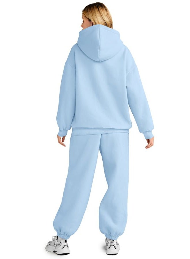 AUTOMET Womens 2 Piece Outfits Oversized Sweatsuit Fall Clothes 2029 Track Suits Matching Sets Hoodie Sweatshirts Trendy Fashion Clothes Sweat pants with Pockets - Image 3