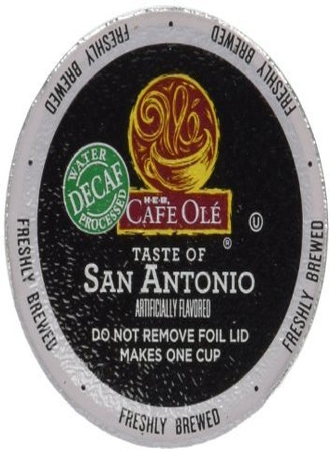 HEB Cafe Ole Coffee Single Serve Cup 12 ct Box (Pack of 4) (48 Cups) (Decaf - San Antonio - Medium Bodied (subtle undertones of cinnamon and chocolate))