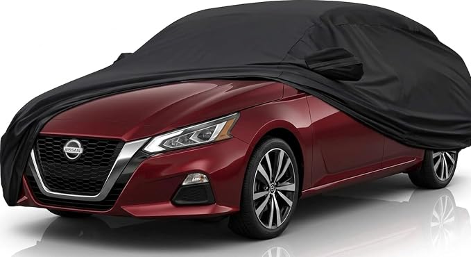 تورنتو غطاء سيارة تورونتو مقاوم للماء بالكامل ولجميع الأحوال الجوية - متوافق مع Nissan Altima (2002 | حماية من المطر والغبار والثلج والأشعة فوق البنفسجية - Image 1