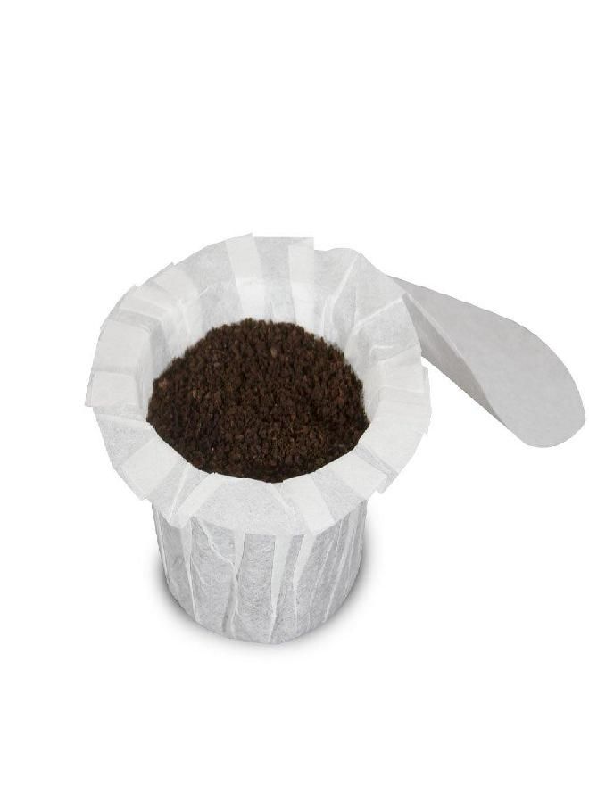 Perfect Pod EZ-Cup Disposable Paper Filters with Patented Lid Design for Reusable Coffee Pods - 4 Pack (200 Filters) - Image 1