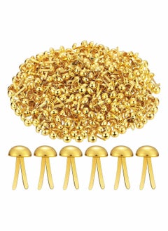 Y&D Paper Fasteners Brads 500 Pieces Round for Art Crafting School Project, Decorative, Craft, Scrapbooking, DIY Supplies, Mini Fasteners, 8 x 15 mm  - Image 1