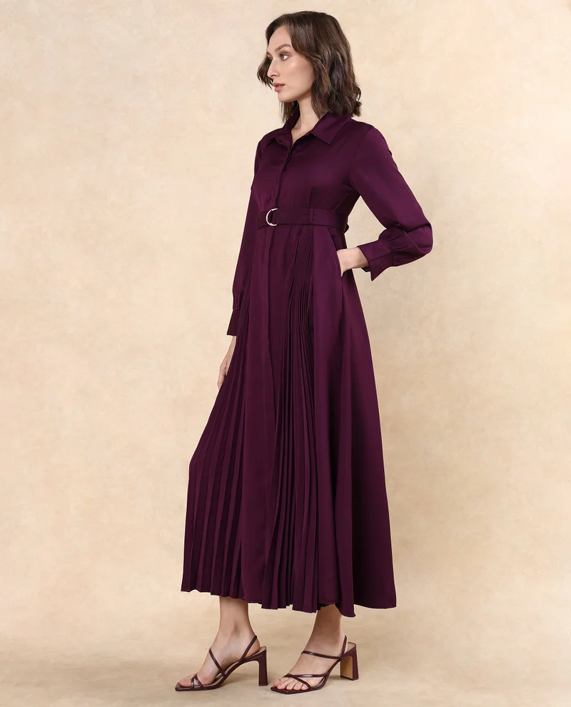 Rareism Women's Formal Dress With Pleated Detail