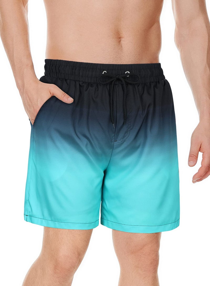 Men's Swim Trunks Board Shorts, Quick Dry with Compression Liner, 5.5" Inseam Swim Shorts, Beach Shorts Bathing Suits Beach Wear (XL)  - Image 3