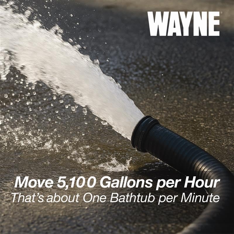 WAYNE HALO50 Smart Sump Pump – ½ HP Stainless Steel Basement Protection Pump, Up to 5,100 GPH – Digitally Connected Flood Protection with App Monitoring – Quiet Operation - Image 5