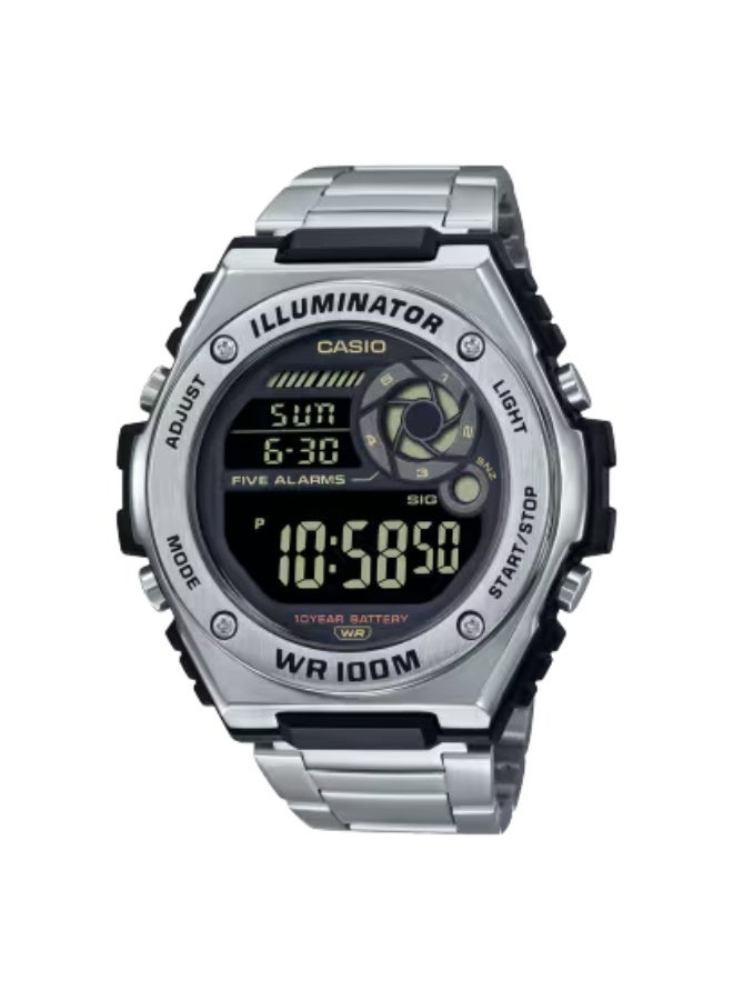 ساعة يد رقمية رجالية من الراتنج -- - . مم