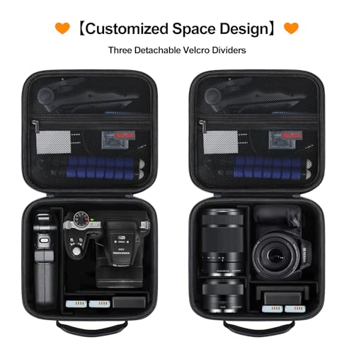 Elonbo Carrying Case for KODAK PIXPRO AZ528/ AZ255/ AZ405/ AZ425/ AZ401 Digital Camera, Kodak PIXPRO Astro Zoom Vlogging Camera Wide Angle Lens Telephoto Lens Accessories Hard Travel Storage Bag,Black - Image 3