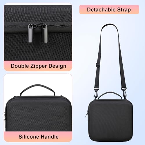 Elonbo Carrying Case for KODAK PIXPRO AZ528/ AZ255/ AZ405/ AZ425/ AZ401 Digital Camera, Kodak PIXPRO Astro Zoom Vlogging Camera Wide Angle Lens Telephoto Lens Accessories Hard Travel Storage Bag,Black - Image 5