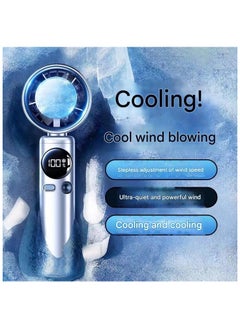 Portable Mini Handheld Fan, USB Rechargeable, 100-Speed Turbine, Digital Display, Ultra-Quiet Cooling，Free hanging rope - pzsku/Z784AB89BB55287F3938EZ/45/_/1740281986/79f86ae9-0a79-48ee-adcc-2c3e3582eb62