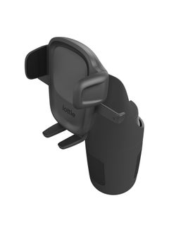iOttie Easy One Touch 5 Cup Holder Car Mount for Smartphones, 5 Inch Cradle, Magnetic Cable Organiser, Black  - Image 1