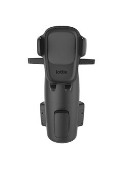 iOttie Easy One Touch 5 Cup Holder Car Mount for Smartphones, 5 Inch Cradle, Magnetic Cable Organiser, Black  - Image 3