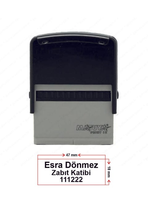 12 Name and Title Stamp