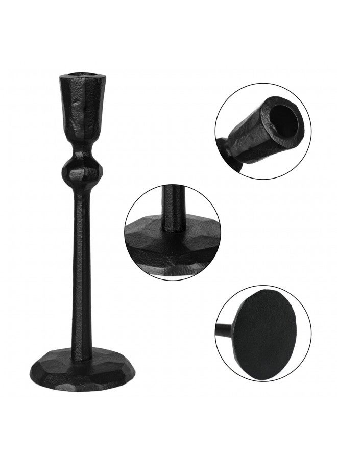 SUJUN Iron Taper Candle Holder - Set of 3 Decorative Candle Stand, Candlestick Holder for Wedding, Dinning, Party - Image 3