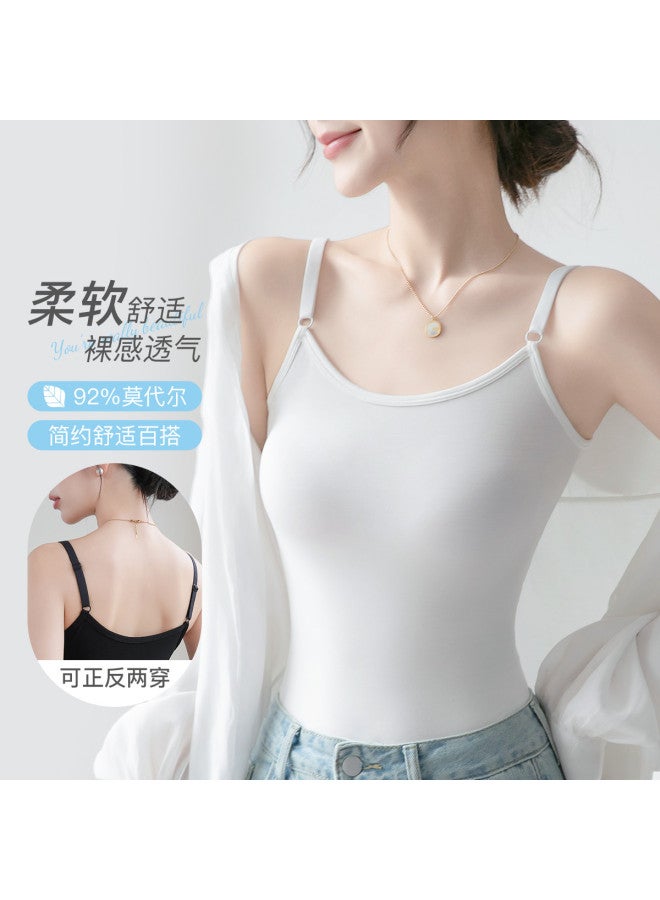 Fenton outerwear Slimming Backless Camisole For Women, Summer Thin Strap Tank Top - Image 2