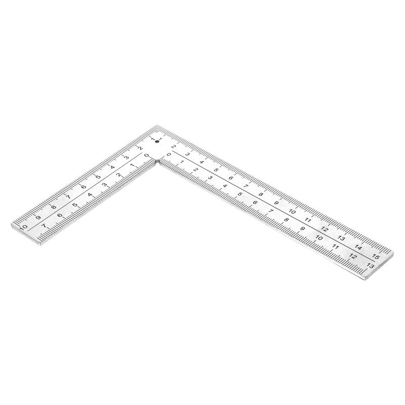 L Shaped Ruler 4 Inch by 6 Inch Framing Square Stainless Steel Carpenter Square Sliver Metal Square Right Angle Ruler Square Framing Measuring Tool for Engineer Carpenter