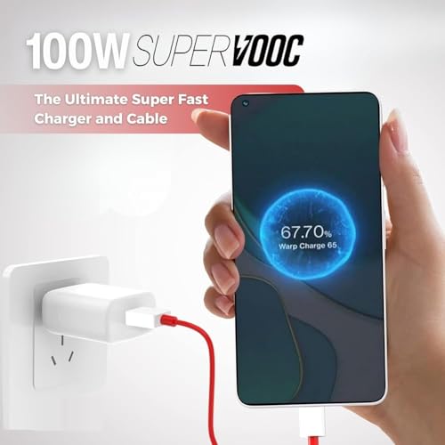 StuffHoods One Plus 100W Charging Cable USB to Type C Warp Charger SuperVooc/Dash Fast Charge Cable for 11, 11R, 10 Pro, 10R, 10T, 9RT, 9R, 8R, 8T Charge Cable for 6/6T/7/7T, Nord, Ce2 Lite 5G, Ce 3 5G, Ce3 - Image 3