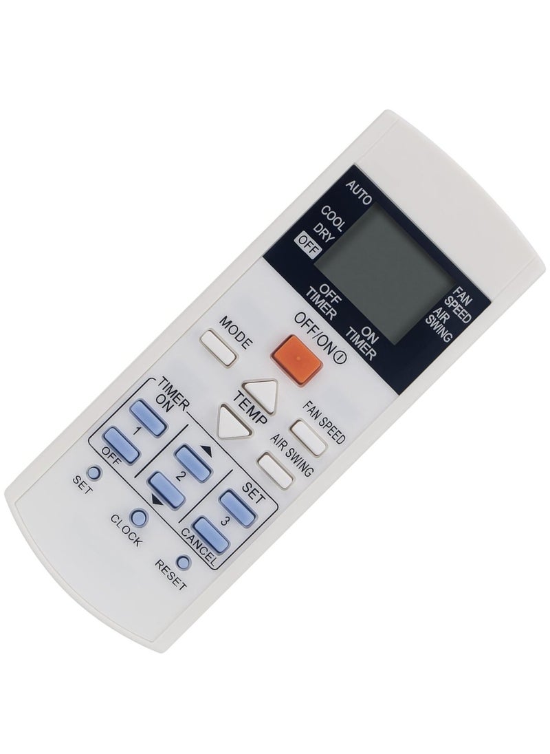 Replacement Remote Control Compatible with Panasonic Air Conditioner A75C3716 A75C3297 A75C3625 A75C2817 A75C2825 A75C2841 A75C2925 A75C3623 A75C3407 KTS.X003 A75C4448 Electrical Switches Accessory with battery