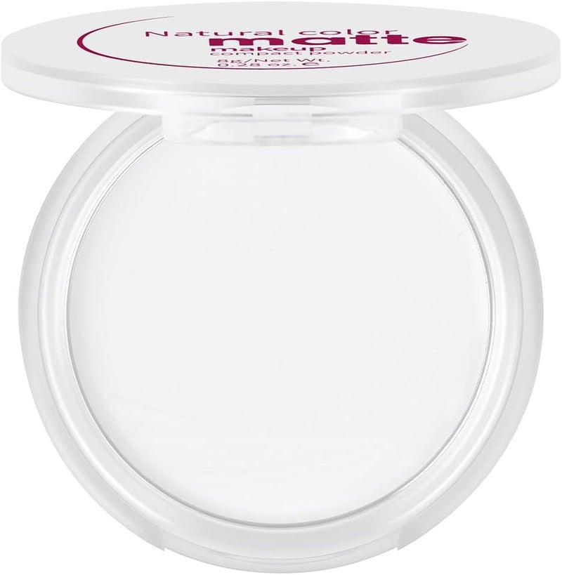 LOPHE Natural Matte Setting Powder Compact Blurs ImperfectionsLightweight Silky SoftFocus Finish for Oily SkinMakeup Finisher for Long Lasting Looks Sheer 8g