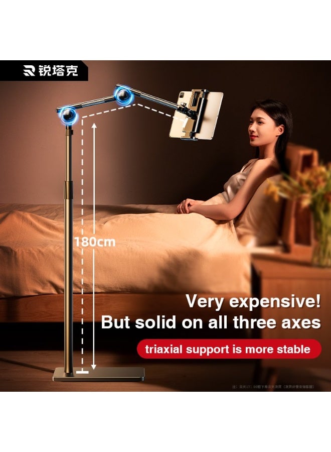 روتاكو حامل الهاتف/التابلت RTAKO LD057 أرضي قابل للدوران 360 درجة مع قفل ذاتي (1.8 متر، نسخة قابلة للتمديد) - ارتفاع 1.8 متر - Image 2