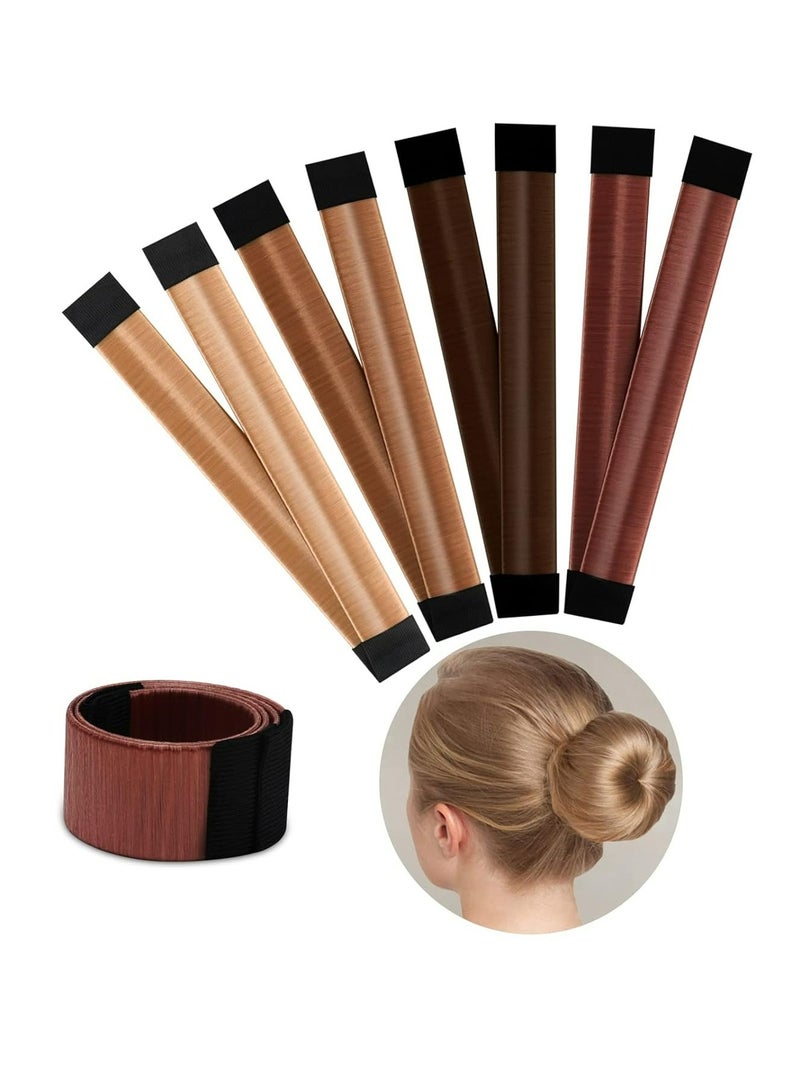 4 Piece Hair Bun Maker for Women DIY Girls French Hair Bun Snap Roll Bun Tool Twist Donut Bun Hairstyle - Hair Bun Maker for Long Hair - Image 1