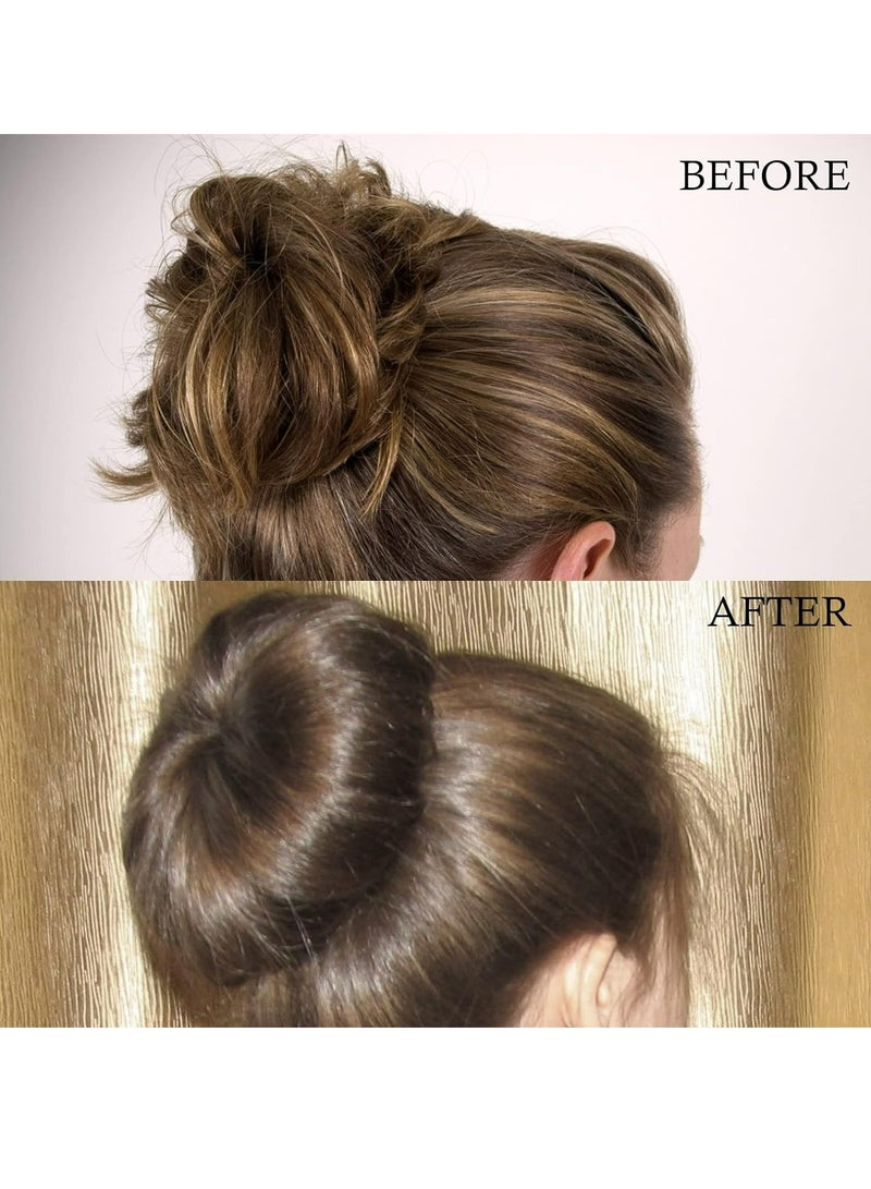 4 Piece Hair Bun Maker for Women DIY Girls French Hair Bun Snap Roll Bun Tool Twist Donut Bun Hairstyle - Hair Bun Maker for Long Hair - Image 3