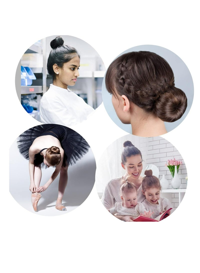 4 Piece Hair Bun Maker for Women DIY Girls French Hair Bun Snap Roll Bun Tool Twist Donut Bun Hairstyle - Hair Bun Maker for Long Hair - Image 5
